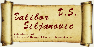 Dalibor Siljanović vizit kartica
